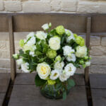 Simple Whites and Greens in a Vase GALLERY